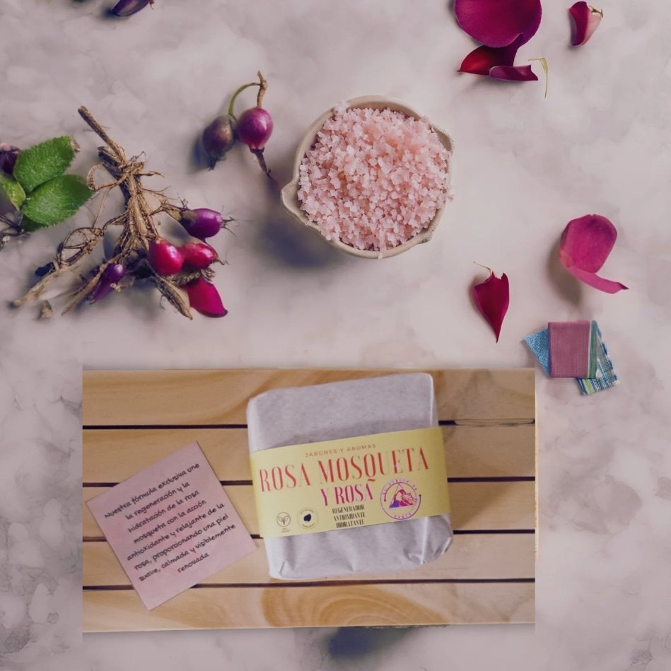 Jabón Herbal de Rosa Mosqueta y Rosa