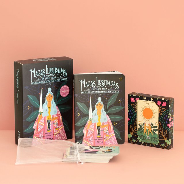 Magas Ilustradas: Libro de tarot + mazo ilustrado - Foto producto Rincón de Freya